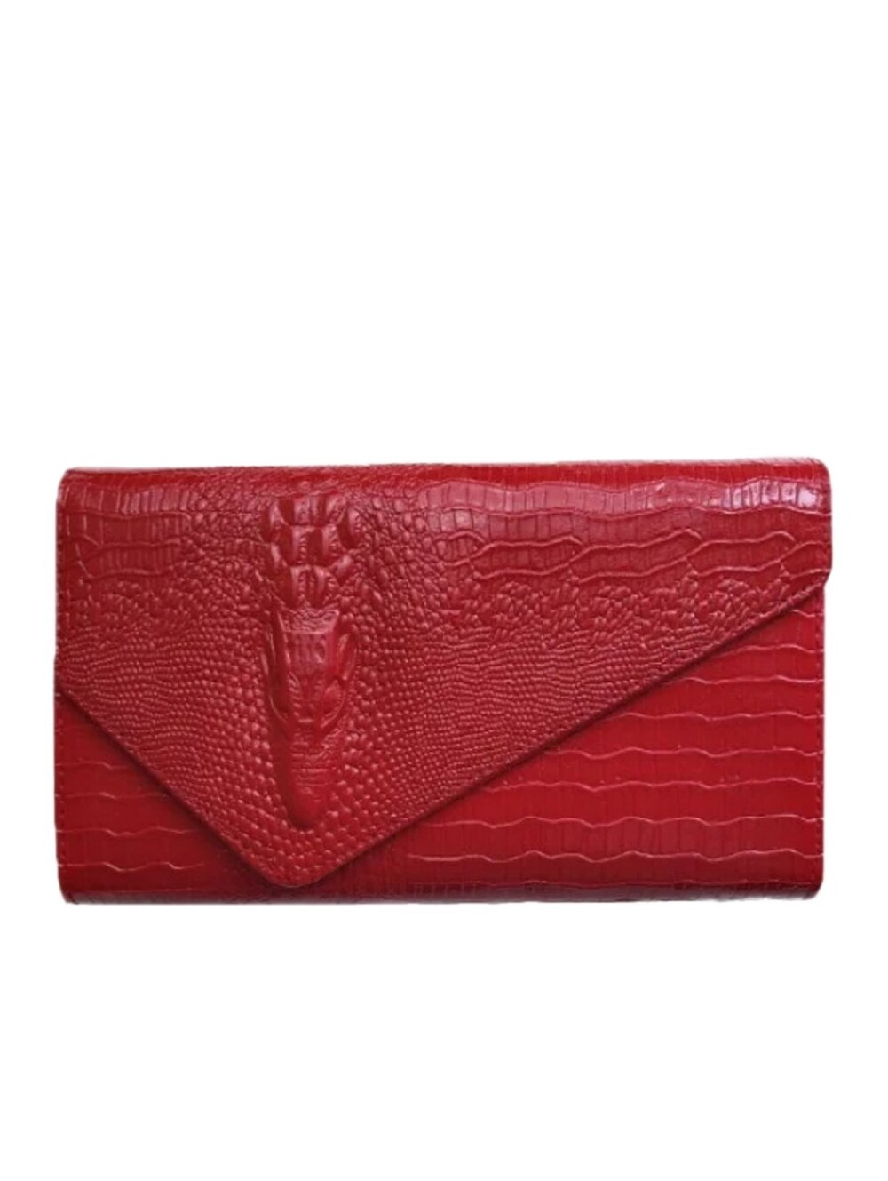 Red 3D Crocodile Clutch Novelty Bag NWT